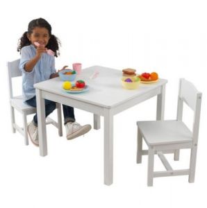 KIDKRAFT Aspen Table & 2 Chair Kolor Biały