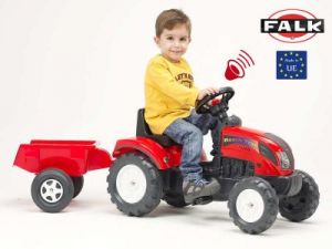 FALK Traktor RANCH TRAC przyczepa czerwony 2-4 l