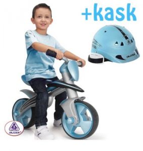 INJUSA Rowerek biegowy BLUE JUMPER + KASK