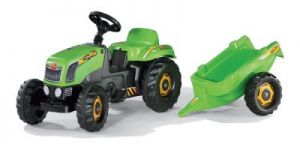 Rolly Toys Traktor Kid Zielony z Przyczepą